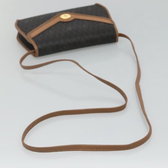 Christian Dior Honeycomb Canvas Shoulder Bag PVC Black - Picture 6 of 16